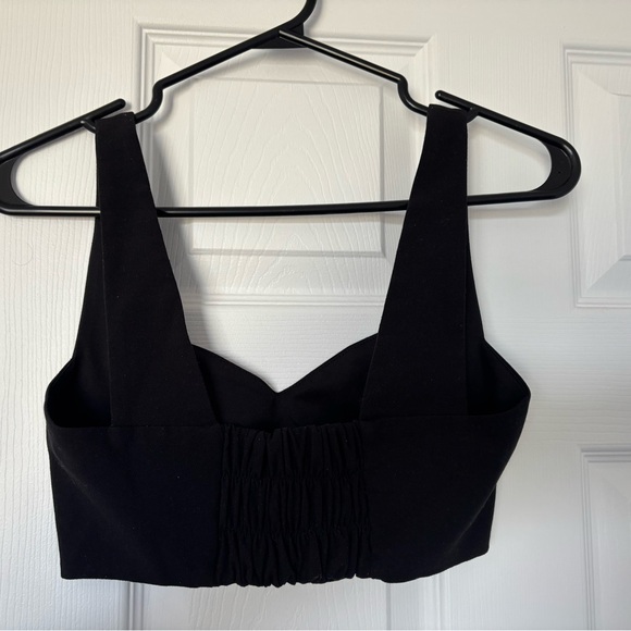Dynamite Black Ruched Tank Top - Picture 1 of 3